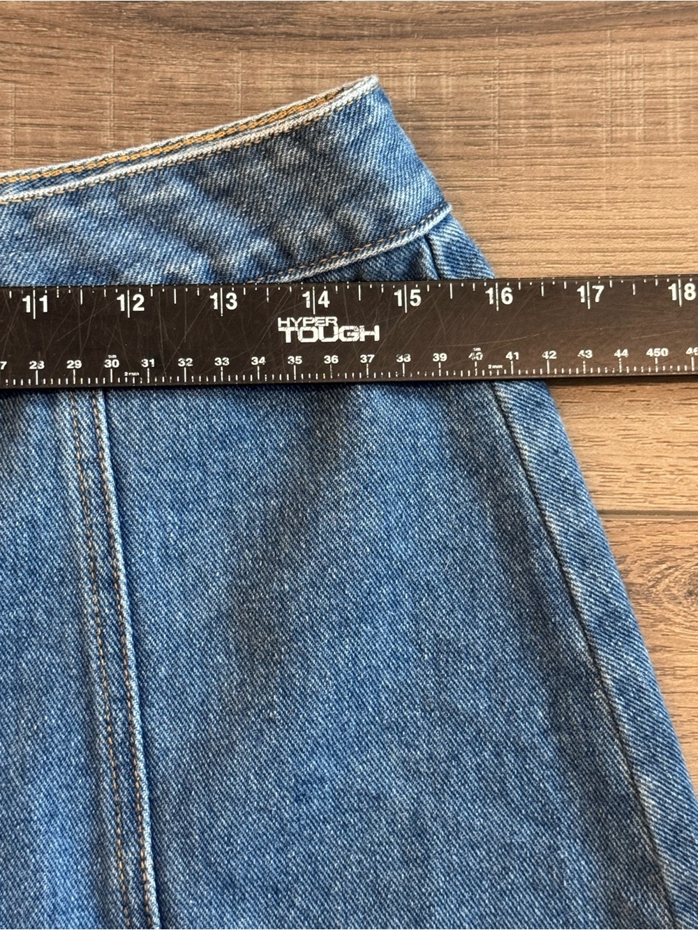 Madewell Blue Button-Front Denim Mini Skirt - Picture 7 of 8